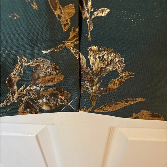 Talbots Floral Gold and Green Midi Skirt Women’s Size 16 New W Tags Femine - Picture 4 of 9